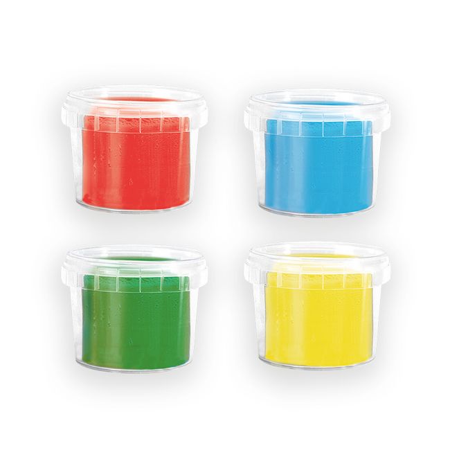 Plastilina colorata vegana pentru copii SES Pure 4 x 90 gr TSG32489