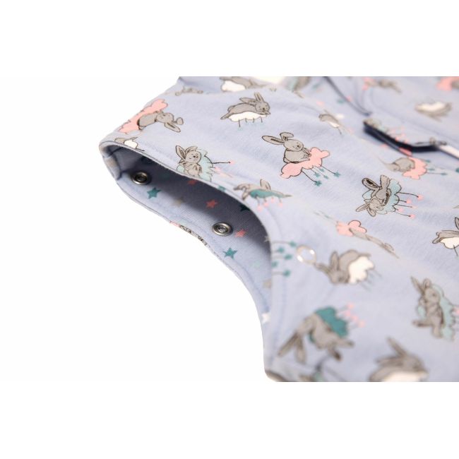 Sac de dormit cu picioruse si cu maneci,  Bunny Blue, 110 cm, 2 Tog KDEJPIC1102BUNB
