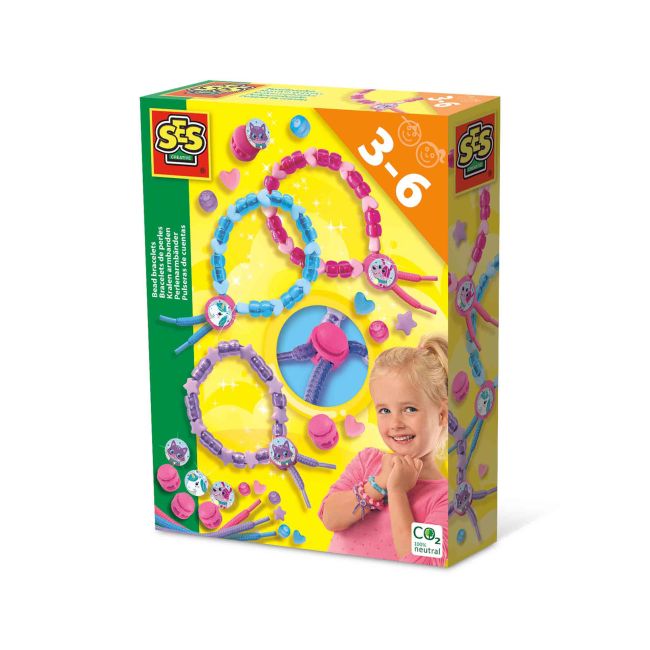 Set creativ - Creez bratari cu diferite forme de margele TSG42453