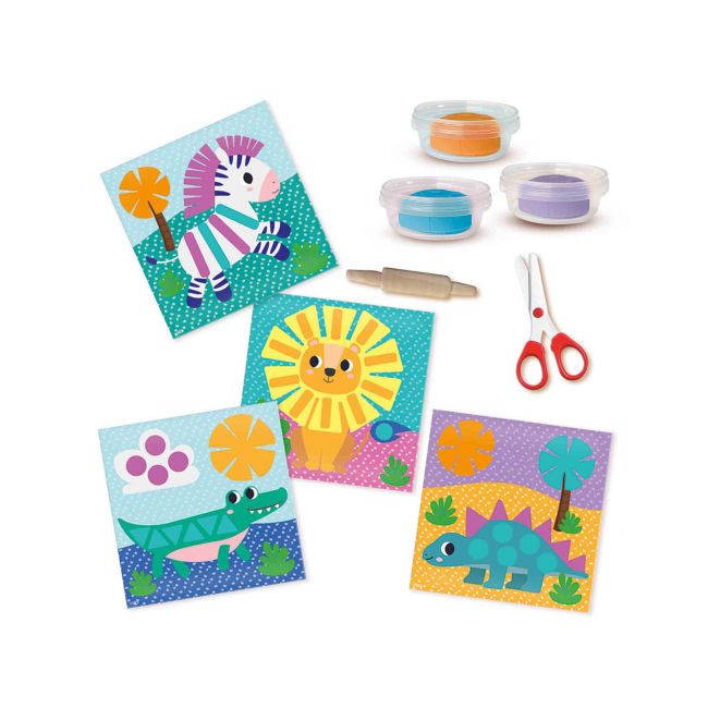 Set creativ - Decupeza si creeaza animale din plastilina TSG42454