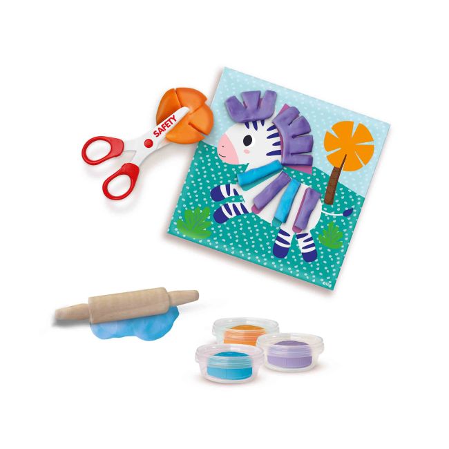 Set creativ - Decupeza si creeaza animale din plastilina TSG42454