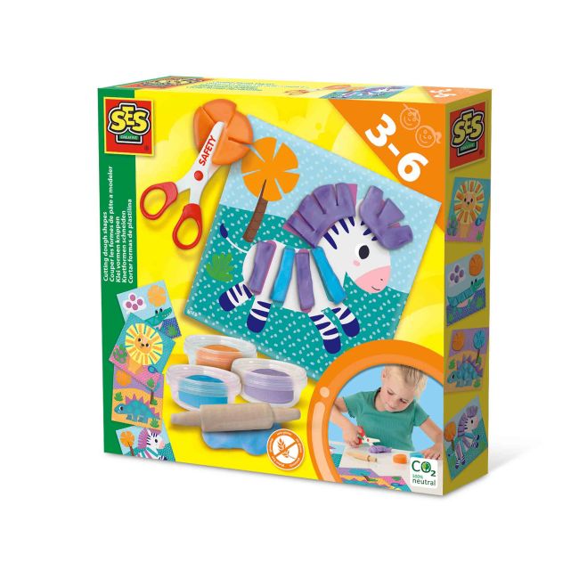 Set creativ - Decupeza si creeaza animale din plastilina TSG42454