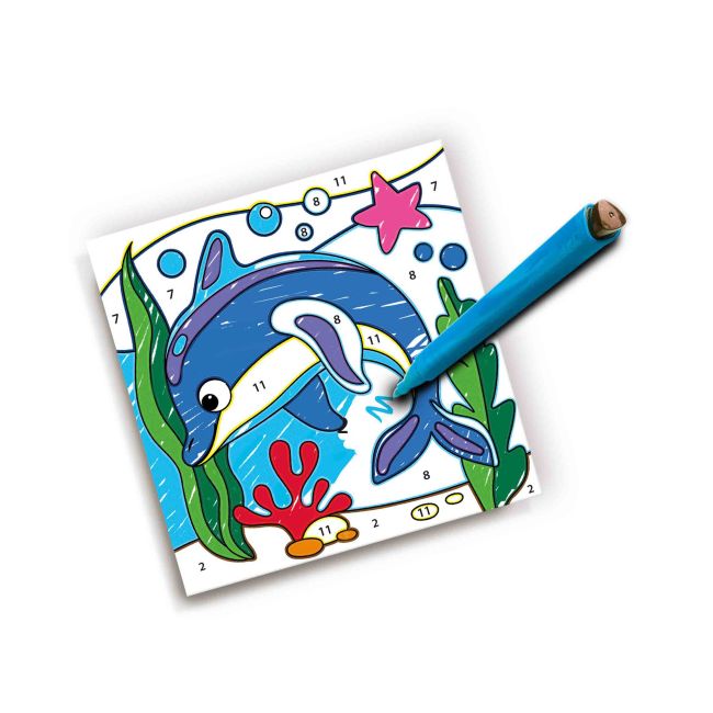 Set creativ - Deseneaza pe numere, 6 planse TSG42456