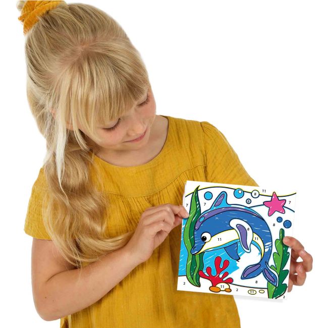 Set creativ - Deseneaza pe numere, 6 planse TSG42456