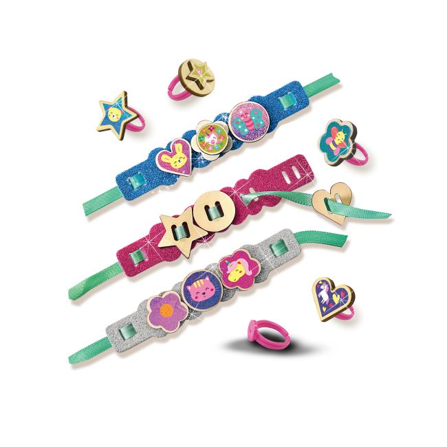 Set creativ - Inele si bratari cu sclipici TSG32480