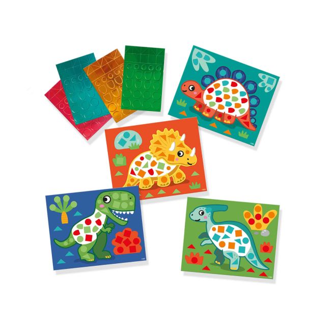 Set creativ - Invat sa creez tablouri cu mozaic, dinozauri TSG42457
