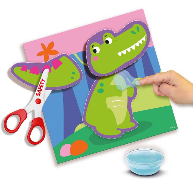 Set creativ - Invat sa decupez si sa lipesc, animale TSG42448