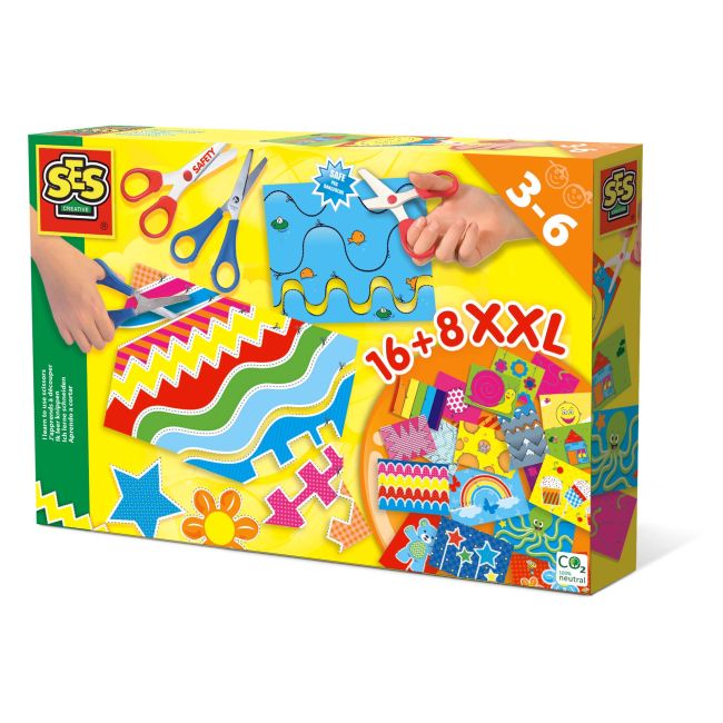 Set creativ copii - Invat sa folosesc foarfeca XXL TSG23869