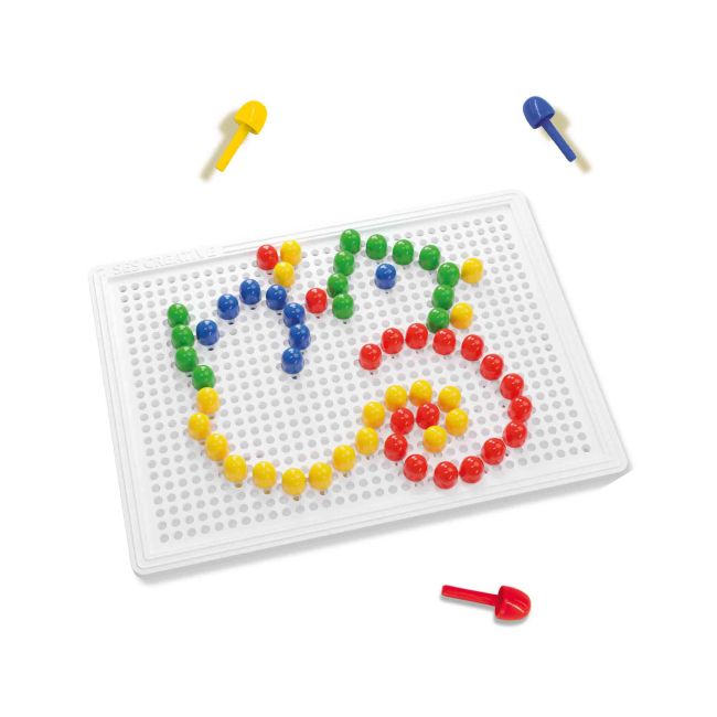 Set creativ mozaic - Tabla compacta mozaic cu peg-uri colorate TSG42452
