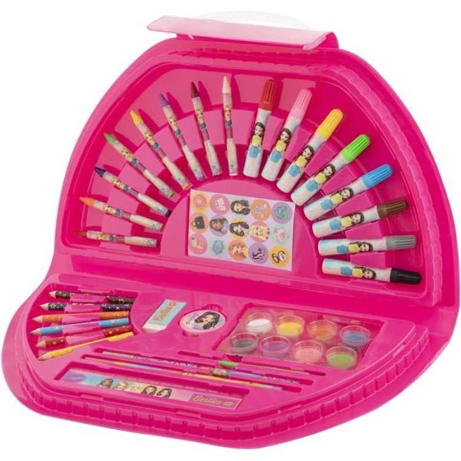 Set pentru pictura in valiza Besties 51 piese Grafix GR140036 BBJGR140036_Roz