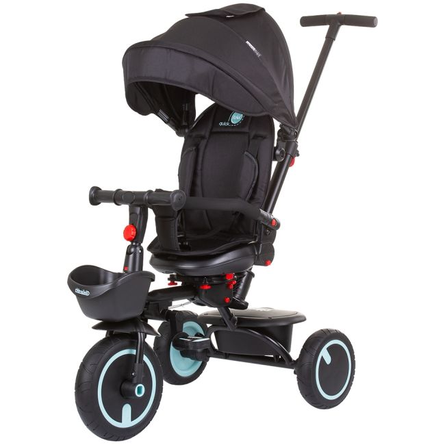 Tricicleta pliabila chipolino quick fold cu sezut reversibil ebony hubtrkqf0231eb