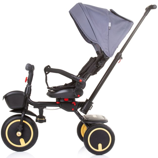 Tricicleta pliabila chipolino quick fold cu sezut reversibil graphite hubtrkqf0232gt