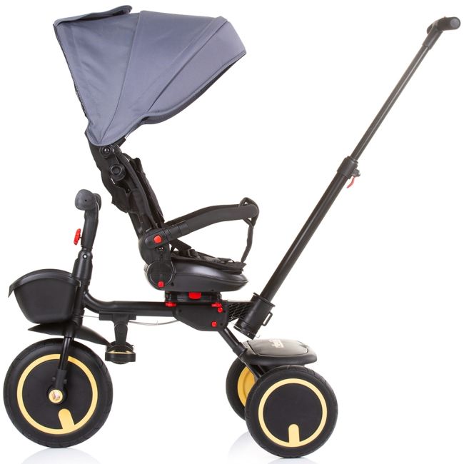 Tricicleta pliabila chipolino quick fold cu sezut reversibil graphite hubtrkqf0232gt