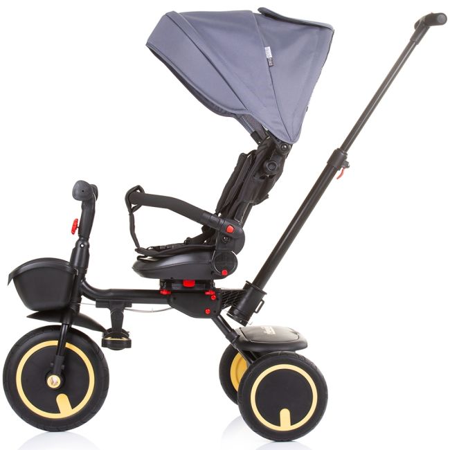 Tricicleta pliabila chipolino quick fold cu sezut reversibil graphite hubtrkqf0232gt