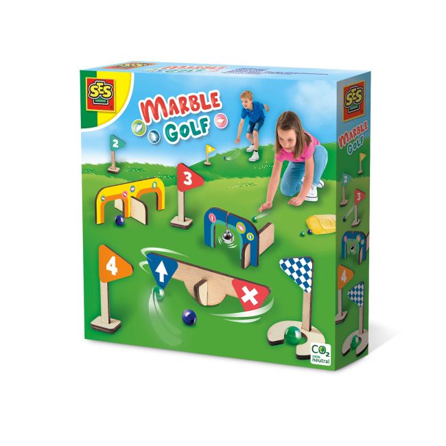 Joc de petrecere copii - Minigolf din lemn TSG32522