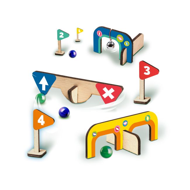 Joc de petrecere copii - Minigolf din lemn TSG32522