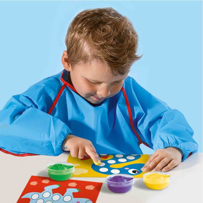 My first - Set acuarele pentru degete si tablouri cu dinozauri TSG42441