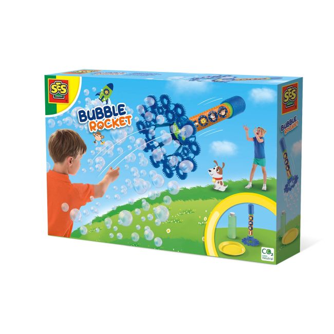 Set baloane de sapun pentru copii - Racheta cu multe inele TSG32514