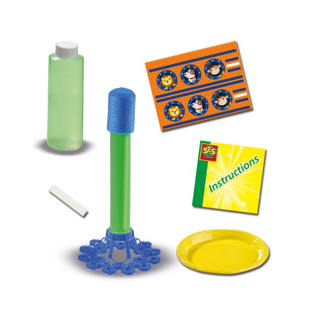 Set baloane de sapun pentru copii - Racheta cu multe inele TSG32514