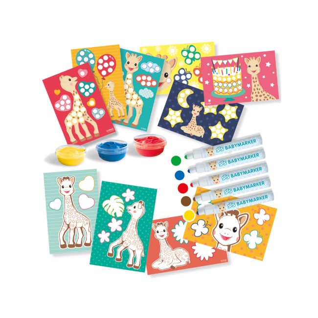 Girafa Sophie - Coloreaza si picteaza TSG23651