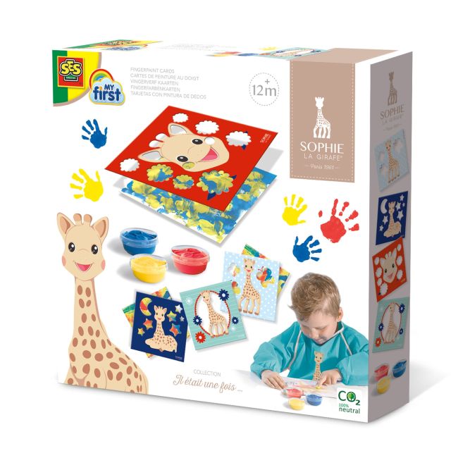 Girafa Sophie - Set acuarele pentru degete cu planse TSG23638