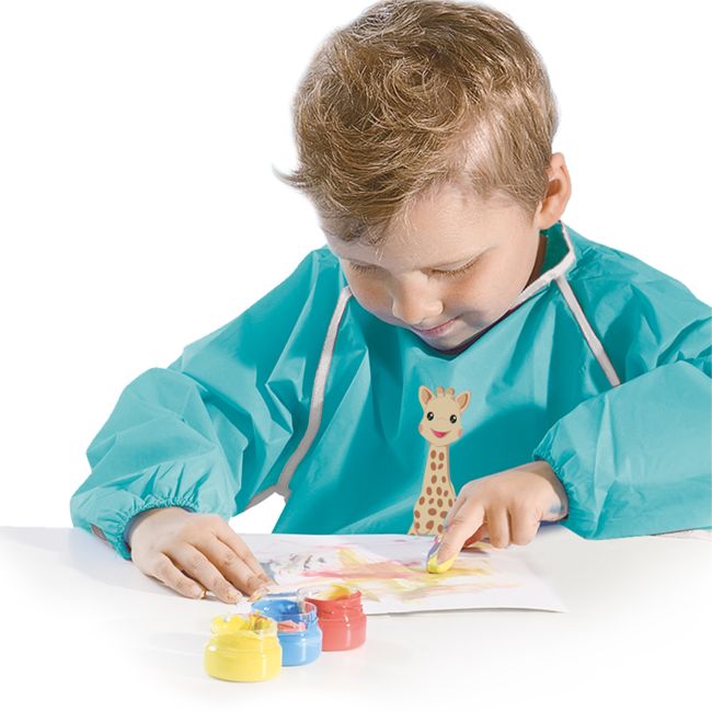 Girafa Sophie - Set acuarele pentru degetele cu planse si sort TSG23641