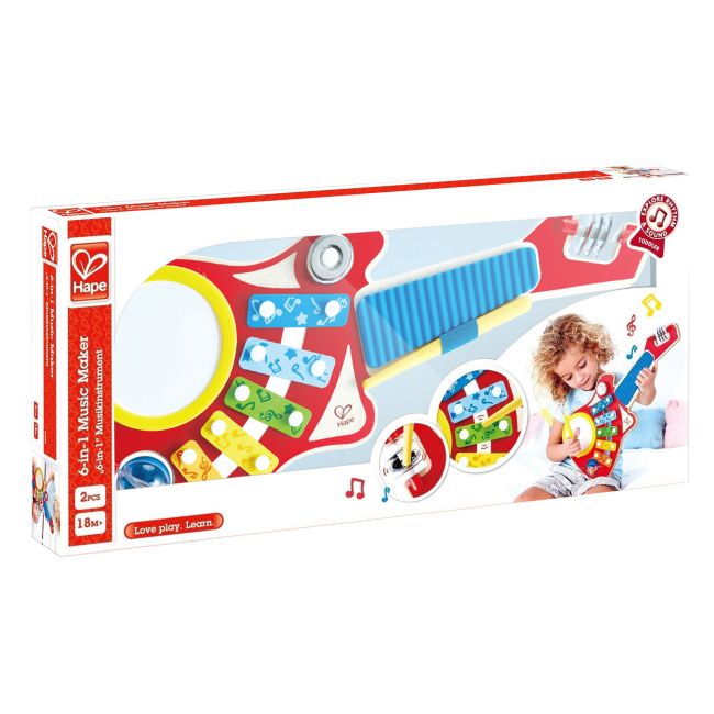 Jucarie din lemn - Set muzica 6 in 1 TSG25415