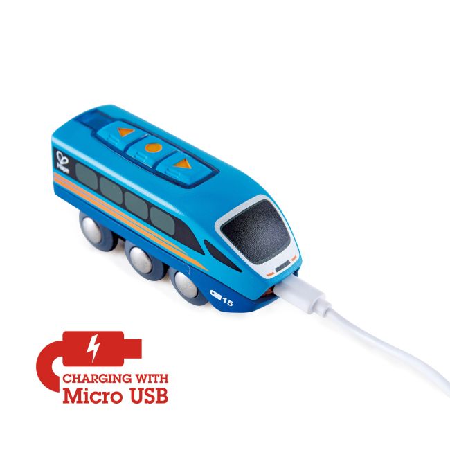 Jucarie din lemn - Tren cu telecomanda