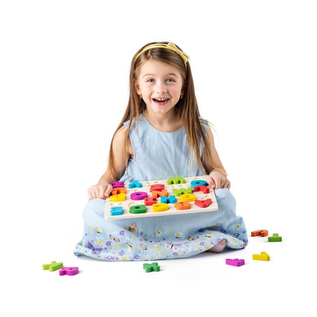 Puzzle din lemn - Alfabet