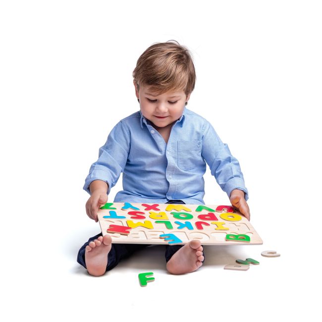 Puzzle din lemn - Alfabet