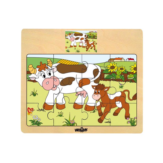 Puzzle din lemn - Diverse animale