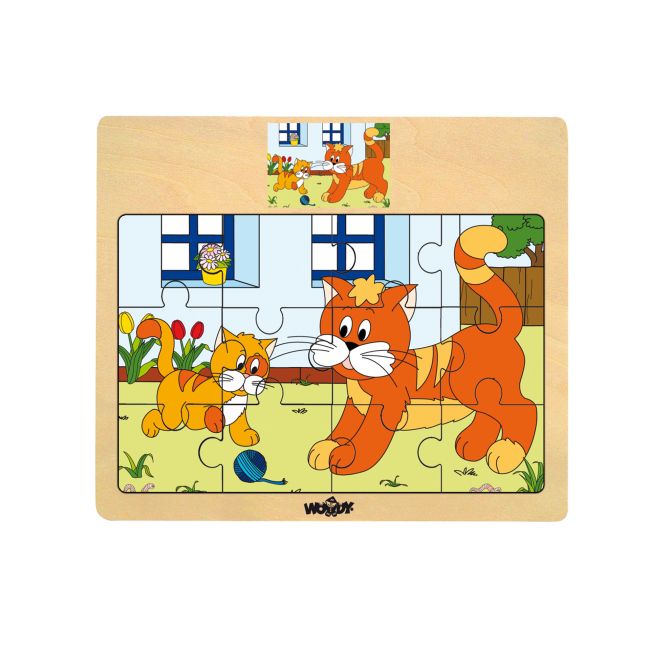 Puzzle din lemn - Diverse animale