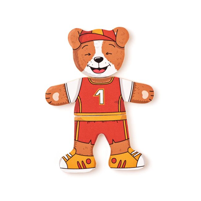 Puzzle din lemn - Imbraca catelul
