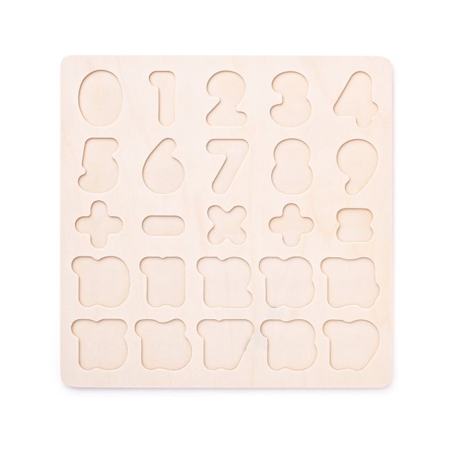 Puzzle din lemn - Matematica, numere