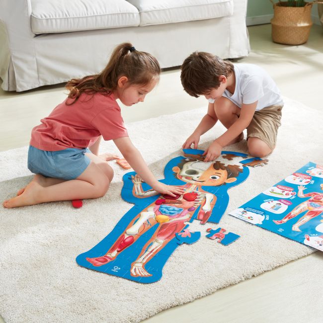Puzzle pentru copii - Corpul Uman (61 piese)