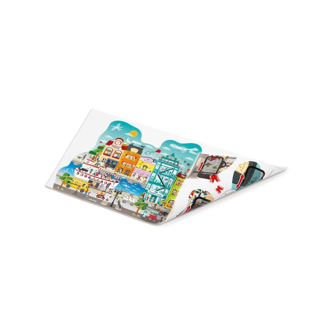 Puzzle pentru copii de podea Orasul animat (49 piese)