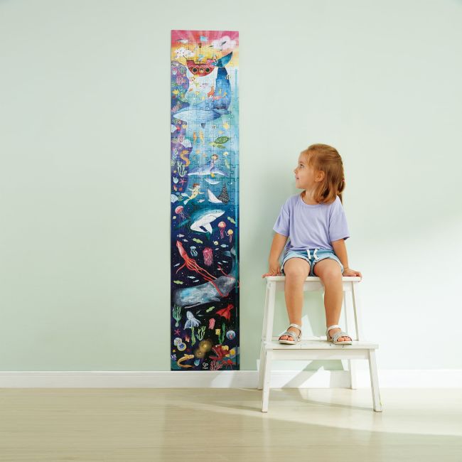 Puzzle pentru copii fotoluminescent Viata acvatica (200 piese, 1.5m)
