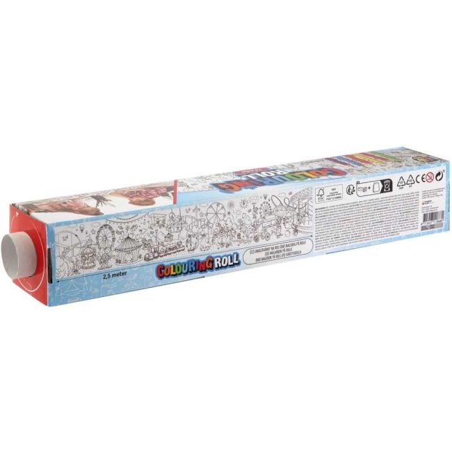 Rola de colorat 2,5mx42cm cu 6 creioane colorate incluse Grafix GR150115 BBJGR150115_Initiala