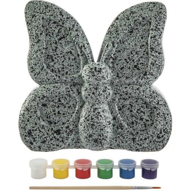Set Creativ Pictura pe Pietre Animal 8 piese Grafix GR200065 BBJGR200065_Fluture