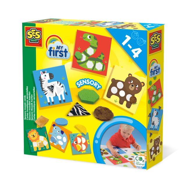Set creativ copii cu animale si forme senzoriale TSG23617