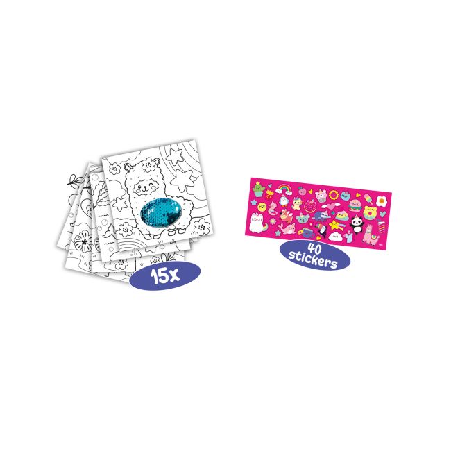 Carte de colorat cu paiete magice
