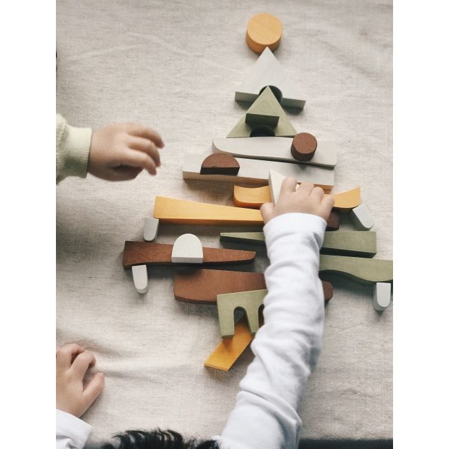 Jucarie din lemn - Blocuri puzzle