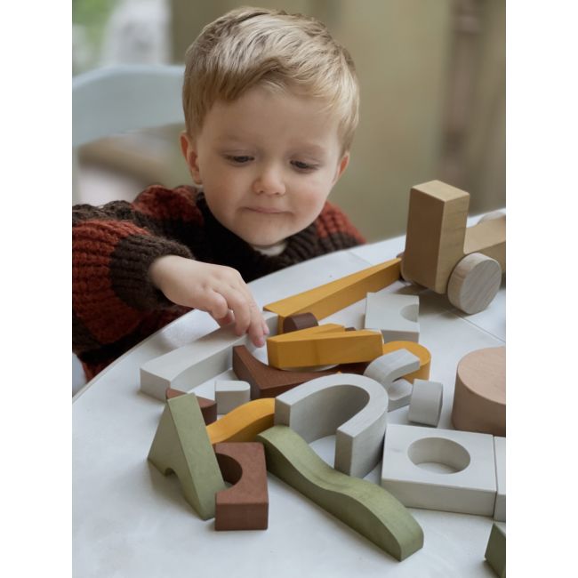 Jucarie din lemn - Blocuri puzzle