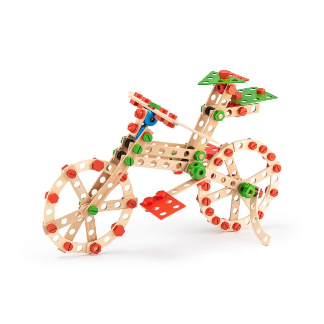 Jucarie din lemn - Set constructie inginer (340 piese)