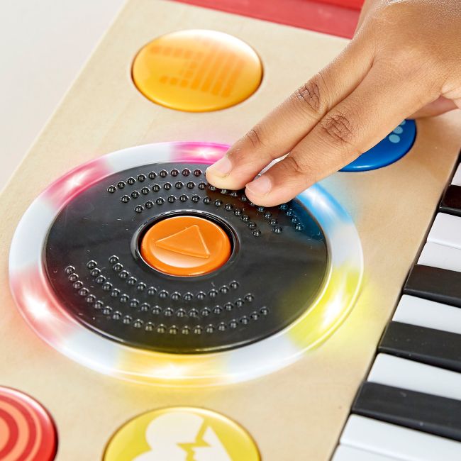 Jucarie din lemn pentru copii Studiou Dj mix & spin