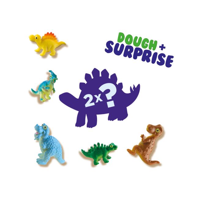 Plastilina cu 2 Dinozauri surpriza