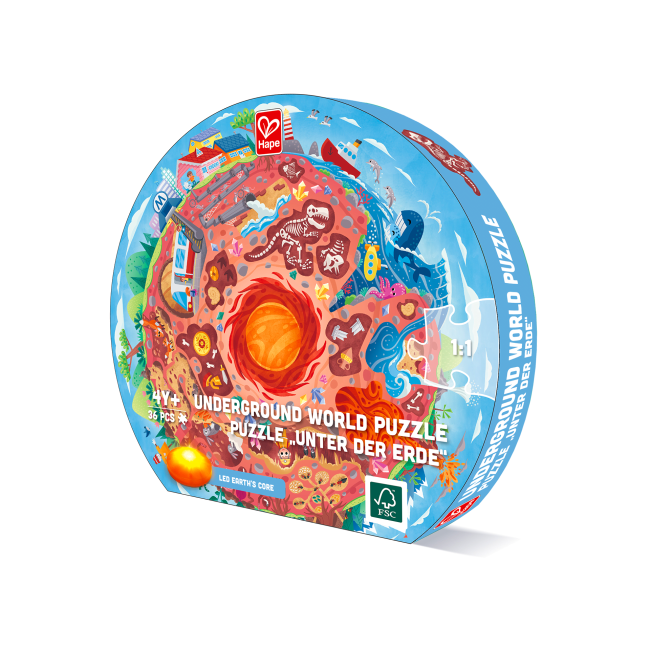 Puzzle copii arheologie, cu lumini led  (38 piese)