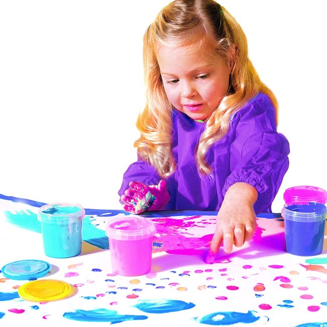 Set acuarele pentru degete 4 culori ECO nuante de fete