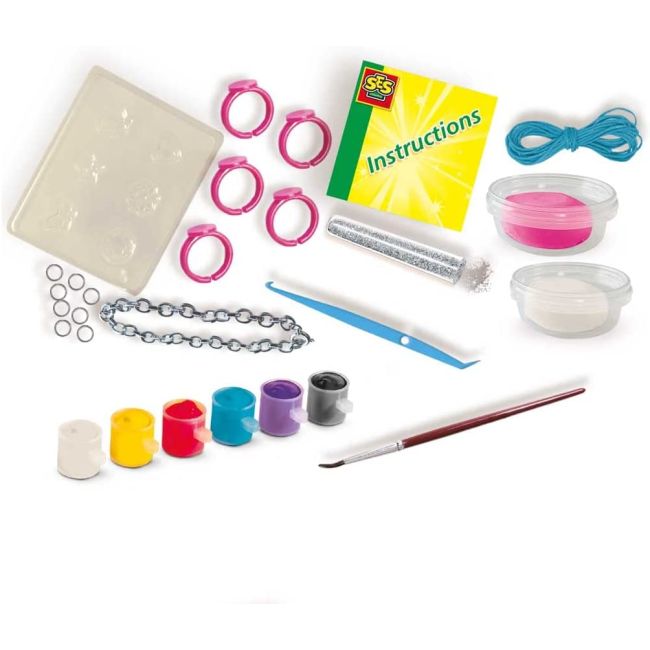 Set creativ copii - Creez bijuterii din plastilina