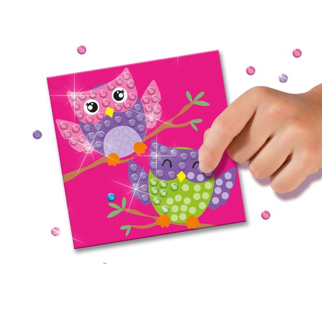 Set creativ copii - Decorare picturi cu diamante autoadezive